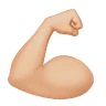 Flexed Biceps: Medium-Light Skin Tone Emoji 💪🏼 image - Huawei Harmony OS style