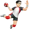 Man Playing Handball: Light Skin Tone Emoji 🤾🏻‍♂️ image - Apple style
