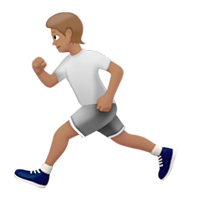 Person Running: Medium Skin Tone