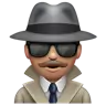 Man Detective: Medium Skin Tone Emoji 🕵🏽‍♂️ image - WhatsApp style