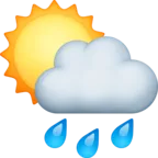 雨云后的白色太阳