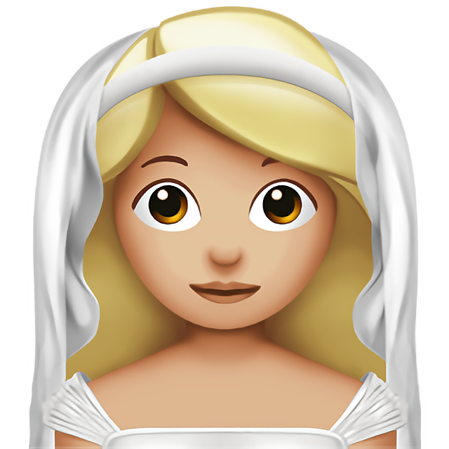Woman With Veil: Medium-Light Skin Tone