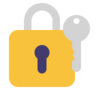 Cadenas fermé et clé Emoji 🔐 image - Microsoft Classic 2D style
