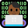 Man Technologist: Medium-Dark Skin Tone Emoji 👨🏾‍💻 image - Microsoft Windows 10 Segoe UI Emoji style