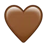 Corazón marrón