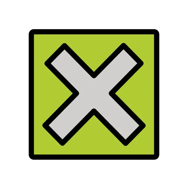 Cross Mark Button