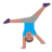Man Cartwheeling: Medium Skin Tone