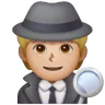 Detective: Medium-Light Skin Tone Emoji 🕵🏼 image - Samsung style