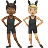People With Bunny Ears: Medium-Dark Skin Tone, Medium-Light Skin Tone