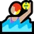 Woman Playing Water Polo: Medium-Light Skin Tone