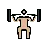 Person Lifting Weights: Medium-Light Skin Tone