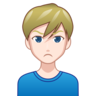 Man Pouting: Light Skin Tone Emoji 🙎🏻‍♂️ image - Emojidex style