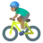 Man Biking: Medium Skin Tone