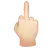 Middle Finger: Light Skin Tone