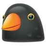 Black Bird Emoji 🐦‍⬛ image - WhatsApp style