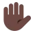 Raised Hand: Dark Skin Tone