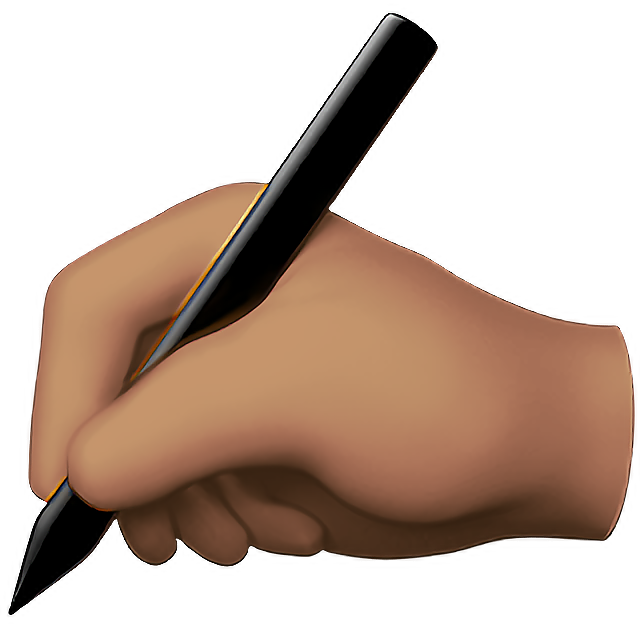 Writing Hand: Medium Skin Tone