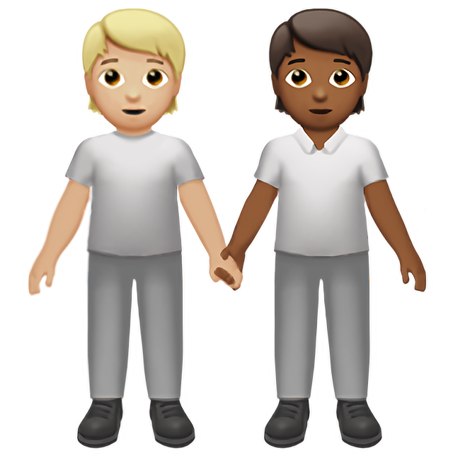 People Holding Hands: Medium-Light Skin Tone, Medium-Dark Skin Tone