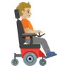 Person In Motorized Wheelchair Facing Right: Medium-Light Skin Tone Emoji 🧑🏼‍🦼‍➡️ image - Google Noto Color style