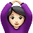 Woman Gesturing Ok: Light Skin Tone