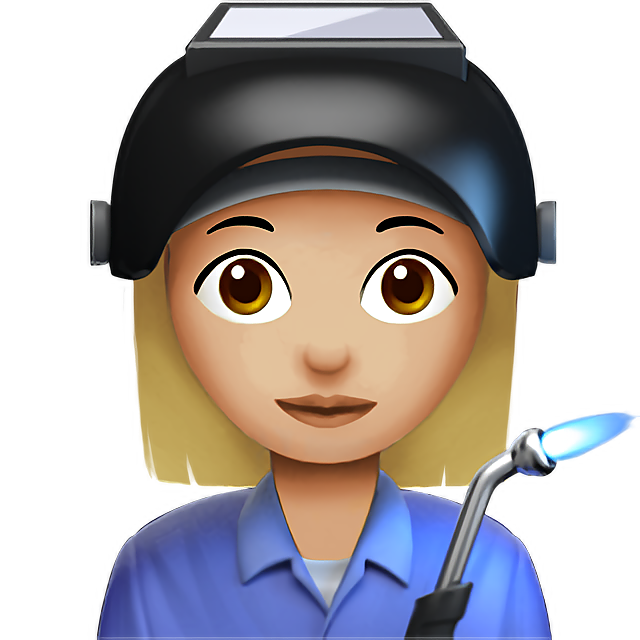Woman Factory Worker: Medium-Light Skin Tone