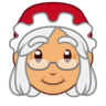 Mrs. Claus: Medium Skin Tone Emoji 🤶🏽 image - Emojidex style
