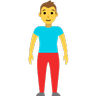 Stehende Person Emoji 🧍 image - Skype style