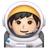 Man Astronaut: Light Skin Tone