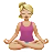 Woman In Lotus Position: Medium-Light Skin Tone