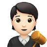 Judge: Light Skin Tone Emoji 🧑🏻‍⚖️ image - Apple style