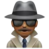 Detective: Medium-Dark Skin Tone Emoji 🕵🏾 image - WhatsApp style