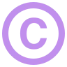 Emoji Copyright Sign © image - EmojiTwo style