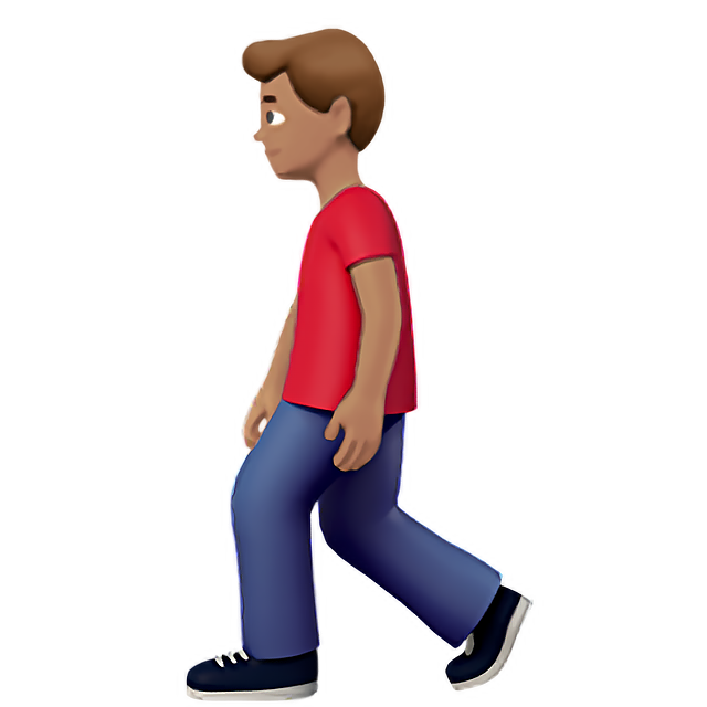 Man Walking: Medium Skin Tone