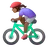 Woman Biking: Medium-Dark Skin Tone