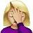 Woman Facepalming: Medium-Light Skin Tone