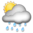 雨云后的白色太阳