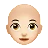 Woman: Light Skin Tone, Bald