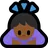 Woman Bowing: Medium-Dark Skin Tone