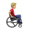 Man In Manual Wheelchair Facing Right: Medium-Light Skin Tone Emoji 👨🏼‍🦽‍➡️ image - Apple style