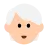 Person: Light Skin Tone, White Hair