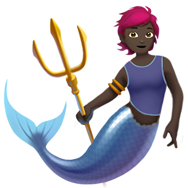 Merperson: Dark Skin Tone