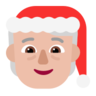 Mx Claus: Medium-Light Skin Tone Emoji 🧑🏼‍🎄 image - Microsoft Classic 2D style