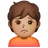 Person Frowning: Medium Skin Tone