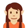 Elf: Medium-Light Skin Tone Emoji 🧝🏼 image - Twitter / X (Twemoji) style