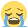 Visage pleurant bruyamment Emoji 😭 image - EmojiTwo style
