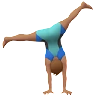 Man Cartwheeling: Medium Skin Tone Emoji 🤸🏽‍♂️ image - Apple style