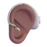 Ear With Hearing Aid: Medium-Dark Skin Tone Emoji 🦻🏾 image - Microsoft 3D Fluent style