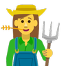Woman Farmer Emoji 👩‍🌾 image - Skype style