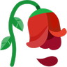 枯萎的花 Emoji 🥀 image - Skype style