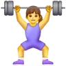 Woman Lifting Weights Emoji 🏋️‍♀️ image - Samsung style